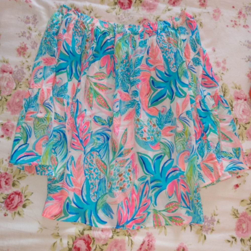 Lilly Pulitzer OTS Top in Toucan Do It NWT